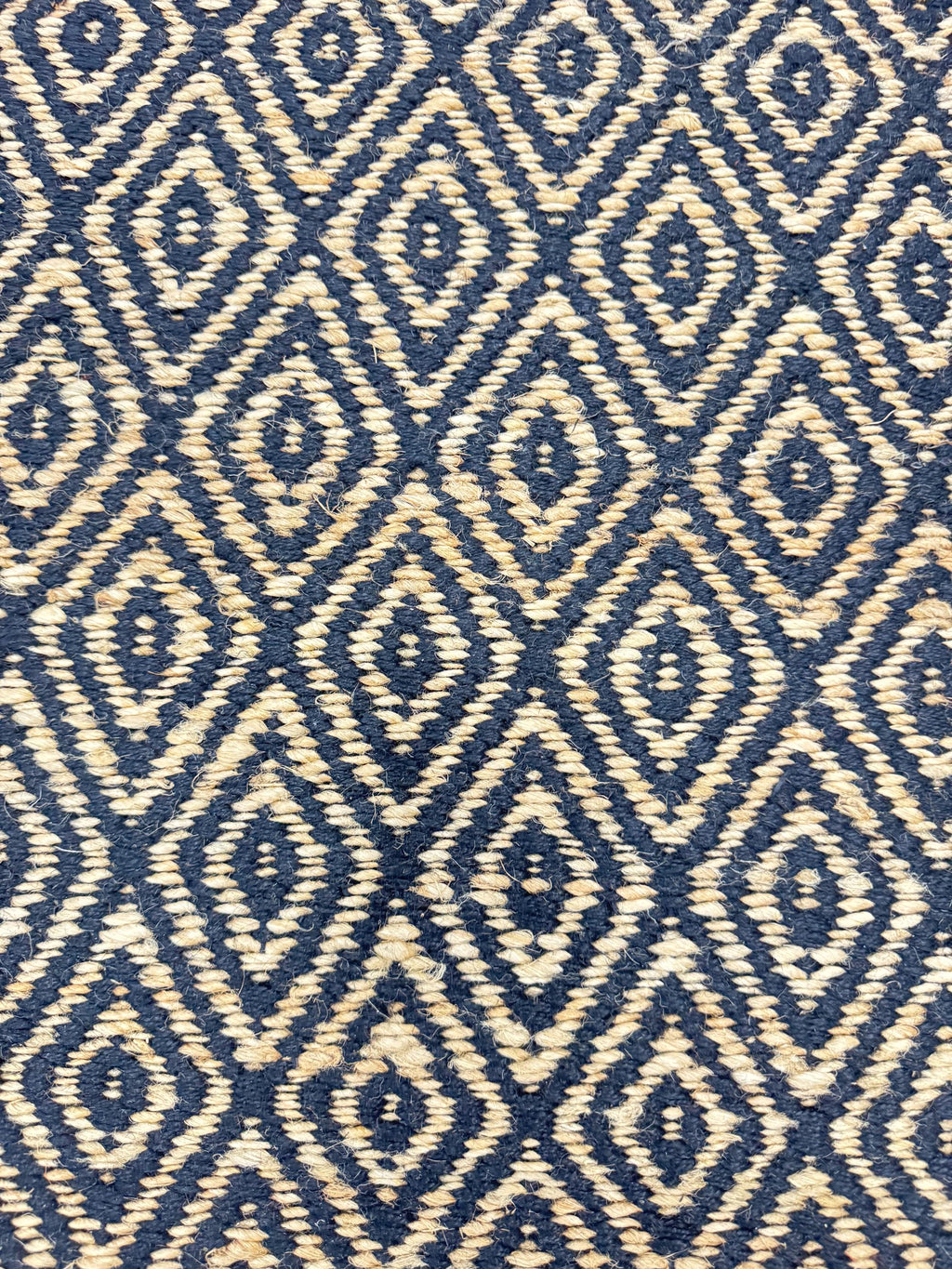 5x8 Natural Jute Diamond Pattern Area Rug
