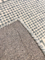 2x3 Hand Tufted Rug Slate Grey Geometric Loop Rug Modern Maze Pattern Small area rug Entryway Neutral Home Decor Doormat, Accent rug
