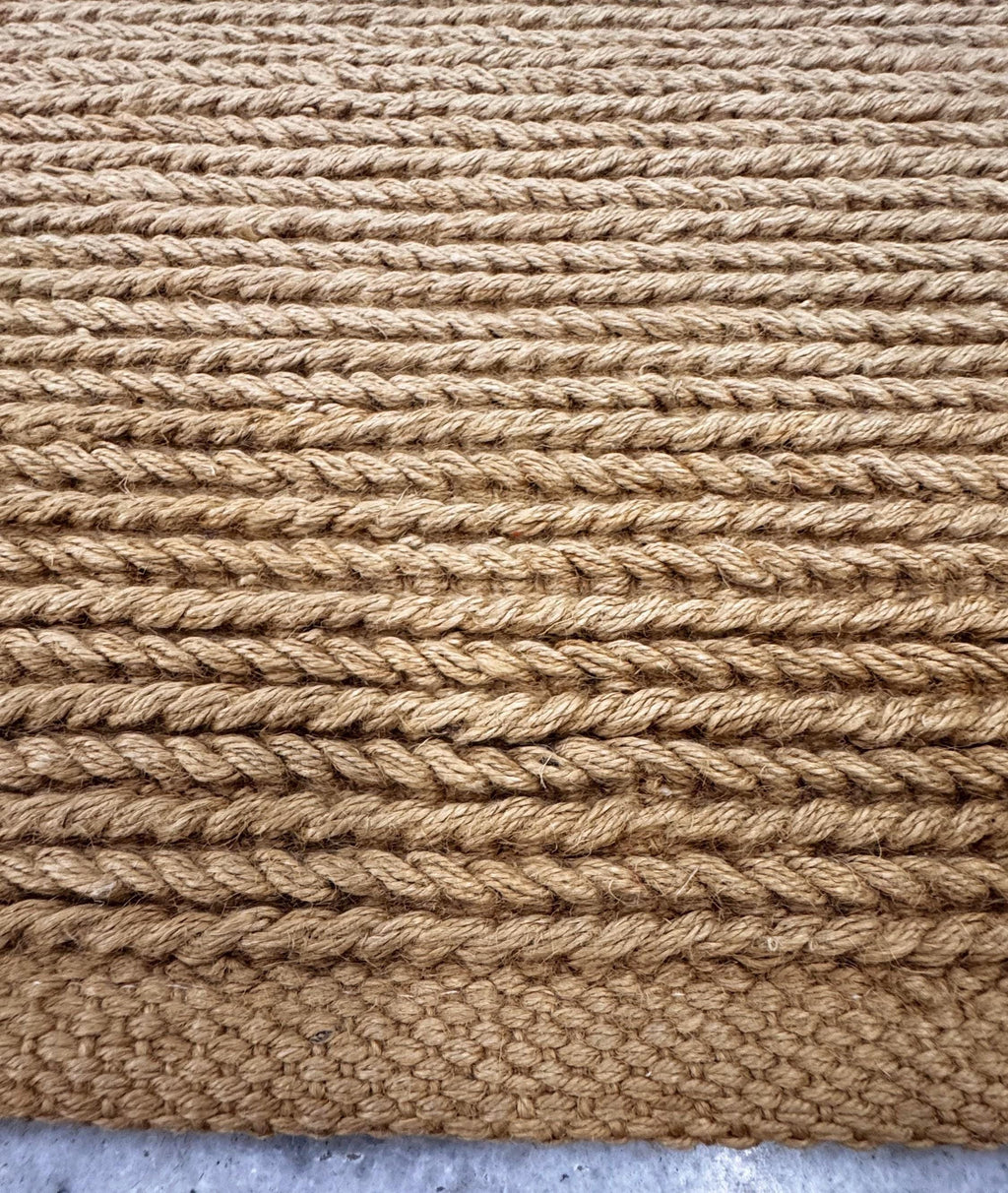 6'x9' Hand-Braided Natural Jute Area Rug