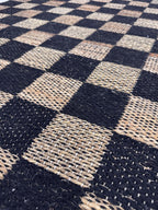 6x8 Natural Classic Checkered Jute Area Rug