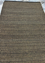 5x8 Handwoven Jute Rug , Unique Geometric Kilim Style Area Rug