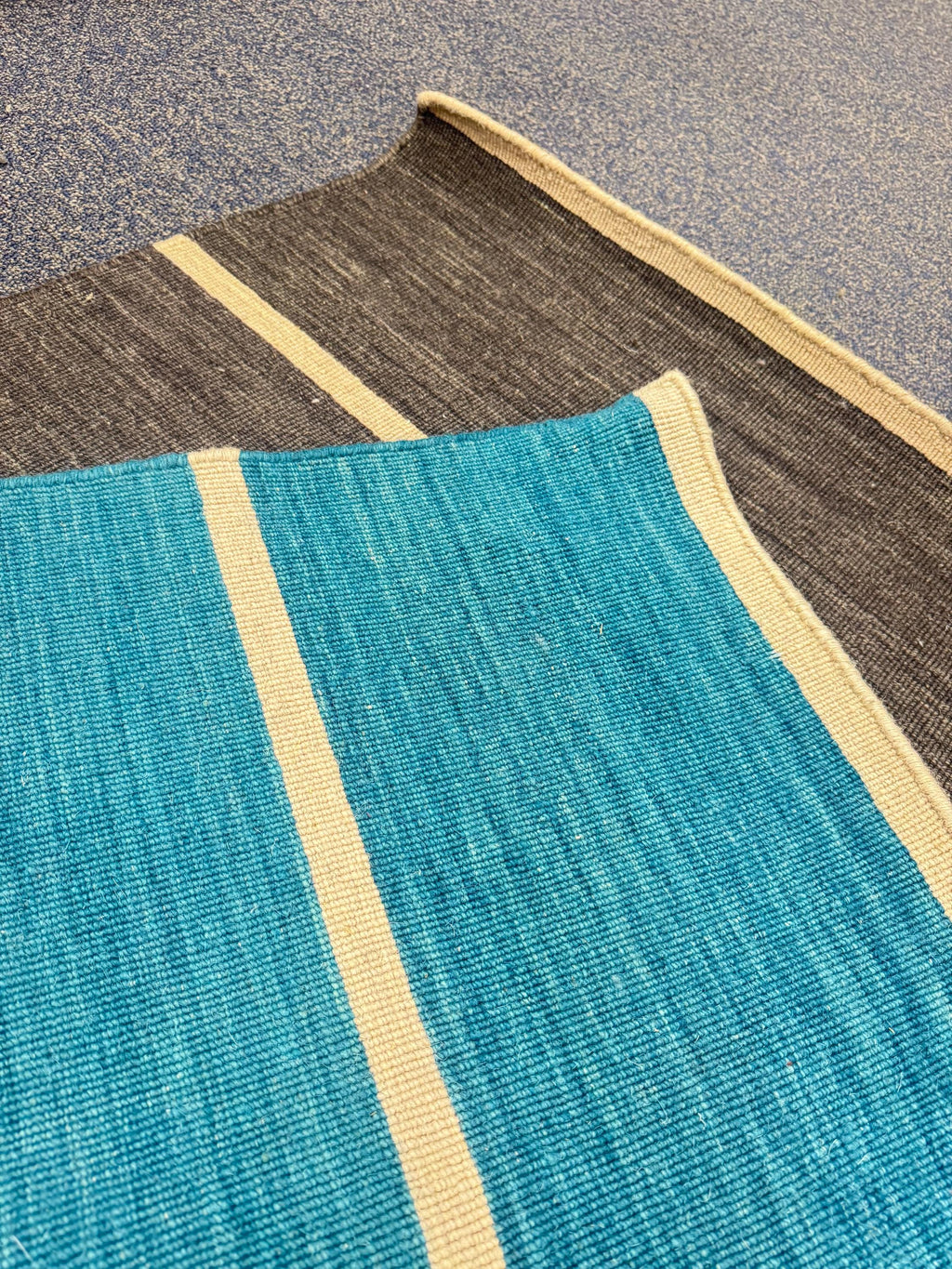 2.6x8 Flatweave wool Runner Rug, Long Hallway Accent, Coastal Decor,  Kitchen hallway rug Bohemian Style