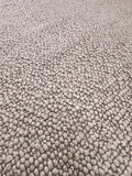 Chunky Loop Wool Rug | 8x10 HandWoven Area Rug | Neutral Beige & Grey Knotted Texture Living Room Bedroom Rug