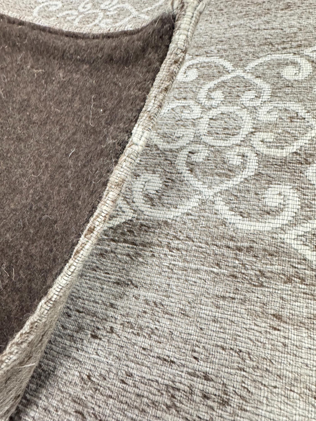 2x3 Flatweave Area Rug | Grey Ivory Ornamental Pattern Doormat | Handwoven Accent Mat | Entryway Kitchen Small Rug | Minimalist dootmat