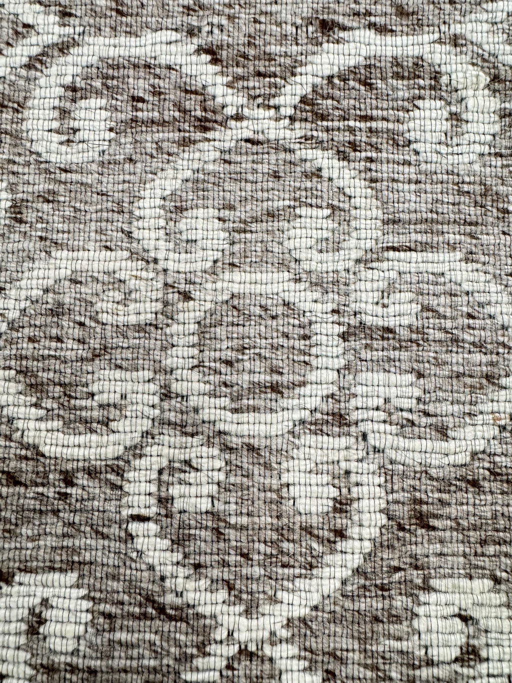 2x3 Flatweave Area Rug | Grey Ivory Ornamental Pattern Doormat | Handwoven Accent Mat | Entryway Kitchen Small Rug | Minimalist dootmat