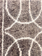Authentic Hand-Knotted 2x3 Wool Silk Rug, Luxury Earth tone Geometric gem, Designer Bedside Rug | Heirloom Quality Earth Tone Bedside Rug