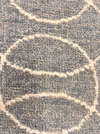 2x3 Hand-Knotted Wool & Silk Rug Small Luxury Accent Mat, pastel green/blue loop Design Entryway Area Rug, bedside rug, boho rug,door mat