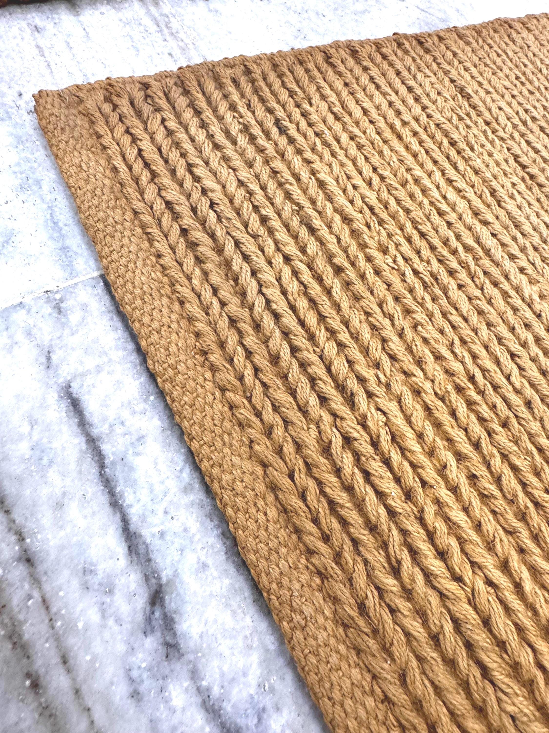 6'x9' Hand-Braided Natural Jute Area Rug