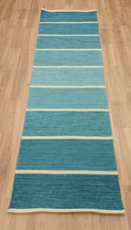 2.6x8 Flatweave wool Runner Rug, Long Hallway Accent, Coastal Decor,  Kitchen hallway rug Bohemian Style