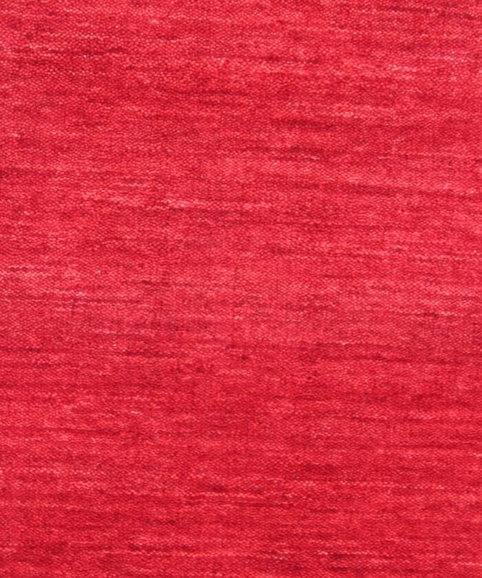 8x10 Solid Bright Red Gabbeh Rug, Hand-Knotted Wool Area Rug
