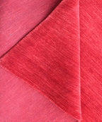 8x10 Solid Bright Red Gabbeh Rug, Hand-Knotted Wool Area Rug