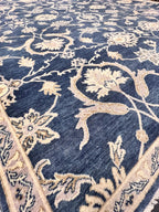 Elegant 8x10 Hand-Knotted China Blue Wool luxurious area handmade Rug