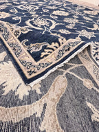 Elegant 8x10 Hand-Knotted China Blue Wool luxurious area handmade Rug