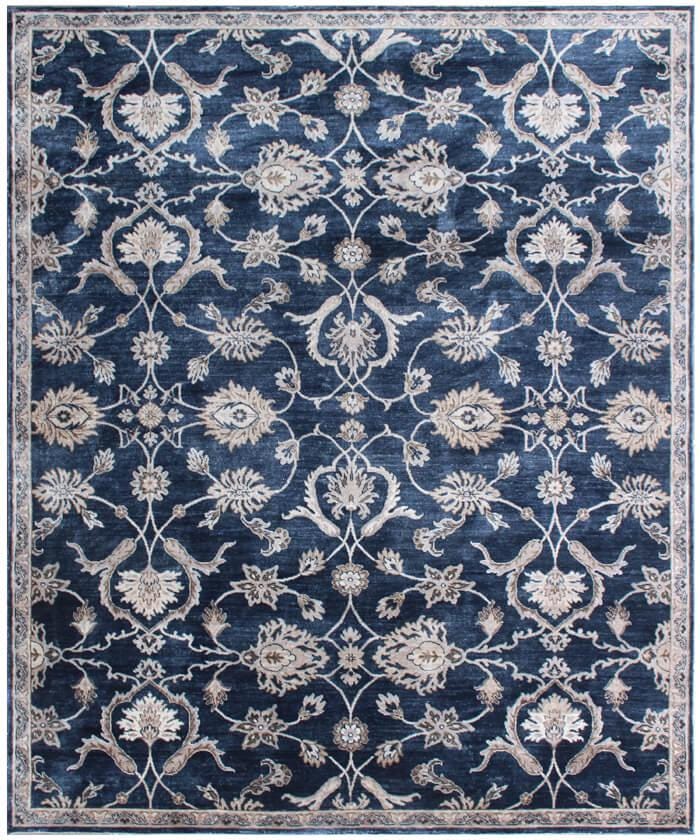 Elegant 8x10 Hand-Knotted China Blue Wool luxurious area handmade Rug