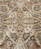 8x10 Hand-Knotted Textured High-Low medallion Style Wool & Jute Rug