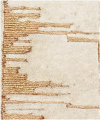 Hand Knotted Jute and Wool Rug - Hand Carved Textured Area Rug