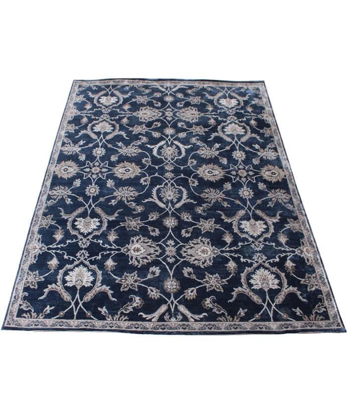 Elegant 8x10 Hand-Knotted China Blue Wool luxurious area handmade Rug