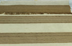 Handwoven Striped Jute Rug - 5x7 ft Natural & Cream Boho Area Rug
