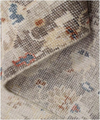 Hand-Knotted Wool Rug 8x10, 9x12, 10x14 Transitional Multicolor Beige & Muted Blue floral motifs Handmade Area Rug for Living Room, Bedroom