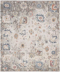 Hand-Knotted Wool Rug 8x10, 9x12, 10x14 Transitional Multicolor Beige & Muted Blue floral motifs Handmade Area Rug for Living Room, Bedroom