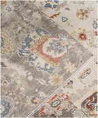 Hand-Knotted Wool Rug 8x10, 9x12, 10x14 Transitional Multicolor Beige & Muted Blue floral motifs Handmade Area Rug for Living Room, Bedroom