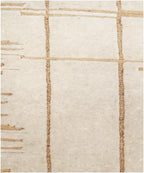 Hand Knotted Jute and Wool Rug - Hand Carved Textured Area Rug