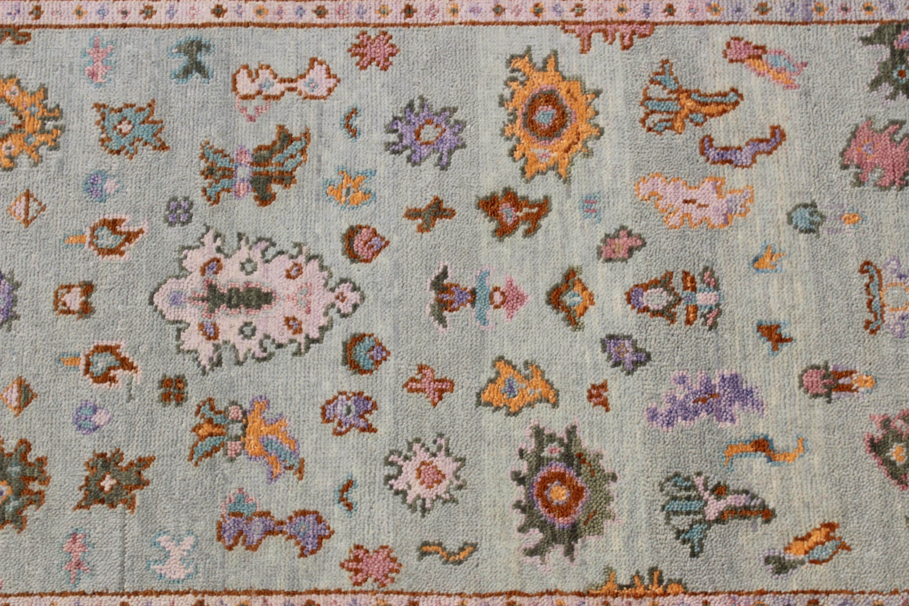 Muted Pastel Oushak Rug, Hand-Knotted Wool Area Rug, Sage Green Traditional Turkish Style Rug, Custom Sizes: 4x6,5x8, 6x9, 8x10, 9x12, 10x14