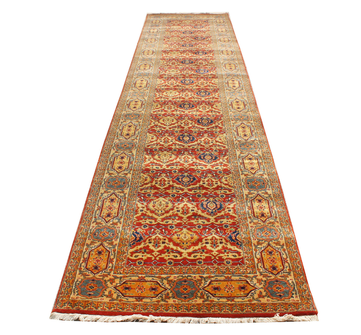 Long Red Rugs 3x14 Extra Long Persian Runner Rug, Hand Knotted Wool Hallway Carpet ...