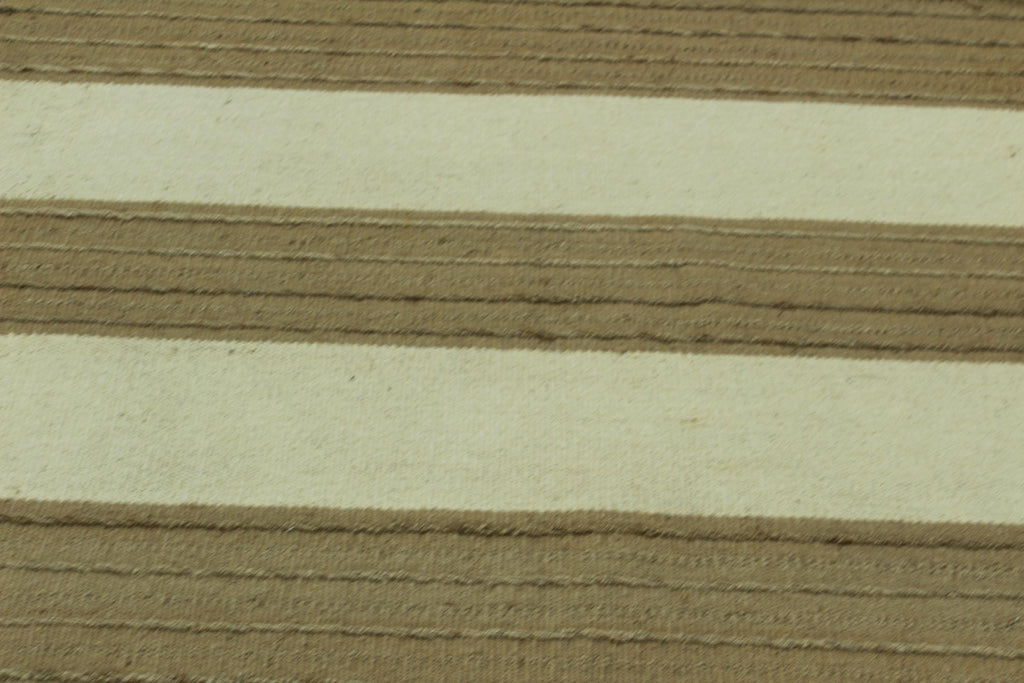 Handwoven Striped Jute Rug - 5x7 ft Natural & Cream Boho Area Rug