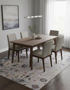 8x10 9x12 Capri Hand Knotted Wool Rug - Modern Distressed Area Rug for Living Room, Large Blue Grey Oriental Carpet, Luxury Handwoven Rug