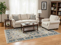 Hand Knotted Oushak Rug Grey Turkish Wool Area Rug