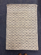Diamond Geometric Wool Jute Rug - Neutral Grey/Ivory Flatweave Area Rug - Durable Entryway & Kitchen