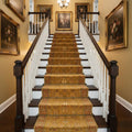10 Ft Traditional Runner, Gold Wool Rug, Vintage Floral Persian Style Hallway Carpet