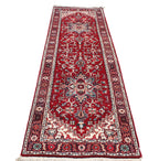 11 ft Vintage Red Persian Runner, Traditional Tribal Hallway Runner, Boho Kitchen Rug, Entryway Decor,