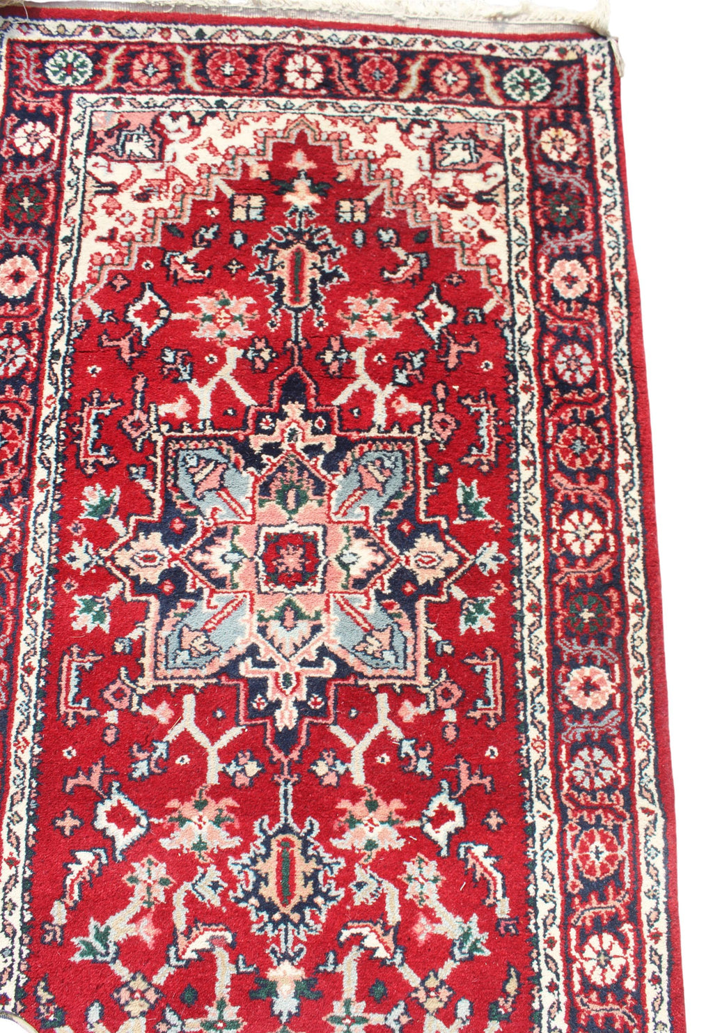 11 ft Vintage Red Persian Runner, Traditional Tribal Hallway Runner, Boho Kitchen Rug, Entryway Decor,