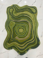 Hand Tufted Abstract Contour Wool Area Rug