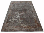 Silver Ivory Hand-Knotted Area Rug-Wool & Bamboo Silk Rug 10x14 ft and 12x15 ft Elegant Distressed Traditional carpet