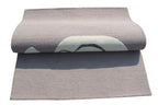Elephant Hand Tufted Rug, Grey & White Nursery Area Rug, Cute Animal Kids Room Decor
