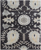 8x10 ft Elegant Paisley Pattern Gray & Cream Area Rug – Cozy Living Room