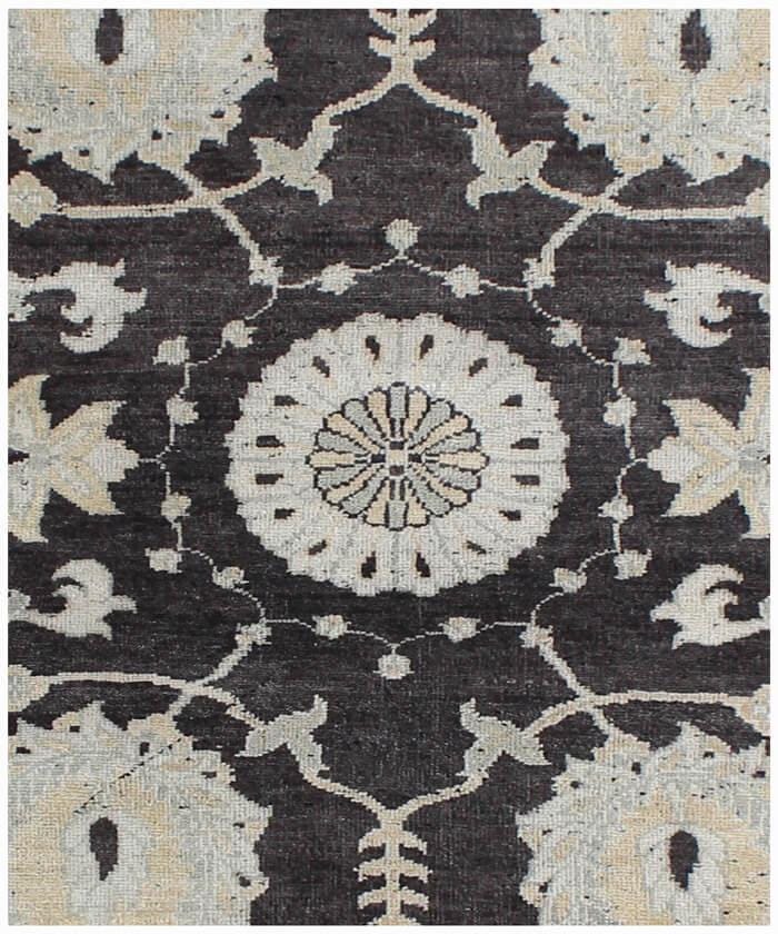 8x10 ft Elegant Paisley Pattern Gray & Cream Area Rug – Cozy Living Room