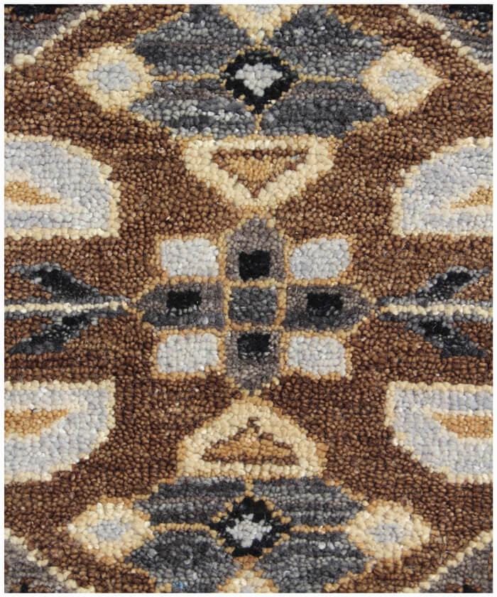 Hand Knotted Navajo Rug- Grey Black Southwestern Wool Area Rug- Modern Tribal Kilim - Custom Size Large Rug- Rustic Earthy Living Room Decor
