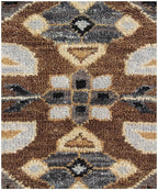 Hand Knotted Navajo Rug- Grey Black Southwestern Wool Area Rug- Modern Tribal Kilim - Custom Size Large Rug- Rustic Earthy Living Room Decor