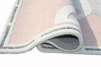 Cute pink Bunny Rug, Cute Pink Rabbit Nursery Decor