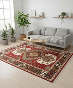Rust Brown Hand Knotted Navajo Rug 5X8, 6X9,8X10, 9X12 & 10X14 handmade southwestern rug for living room, bedroom and dining room Quick ship