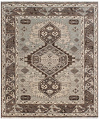 Hand Knotted Navajo Rug Custom Size, Brown Grey Southwestern Area Rug for Living Room, Traditional Tribal Wool Rug, Modern Farmhouse Decor