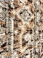 8x10 Hand-Knotted Textured High-Low medallion Style Wool & Jute Rug