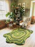 Hand Tufted Abstract Contour Wool Area Rug